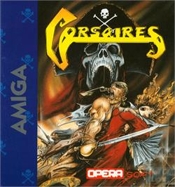 Box cover for Corsarios on the Commodore Amiga.