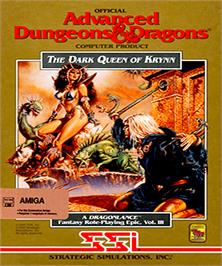 Box cover for Dark Queen of Krynn on the Commodore Amiga.