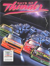 Box cover for Days of Thunder on the Commodore Amiga.