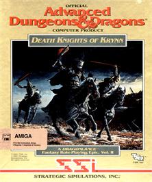Box cover for Death Knights of Krynn on the Commodore Amiga.