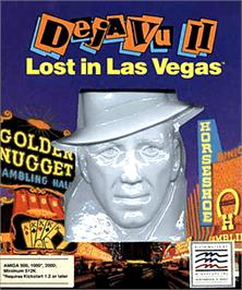 Box cover for Deja Vu 2: Lost in Las Vegas on the Commodore Amiga.