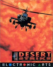 Box cover for Desert Strike: Return to the Gulf on the Commodore Amiga.