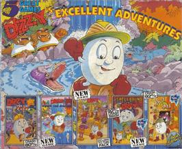Box cover for Dizzy's Excellent Adventures on the Commodore Amiga.