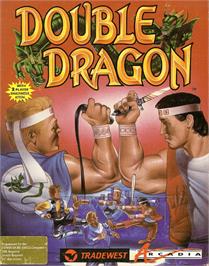 Box cover for Double Dragon on the Commodore Amiga.