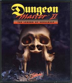 Box cover for Dungeon Master II: The Legend of Skullkeep on the Commodore Amiga.