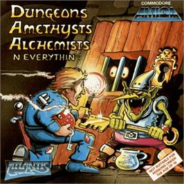 Box cover for Dungeons, Amethysts, Alchemists 'n' Everythin' on the Commodore Amiga.