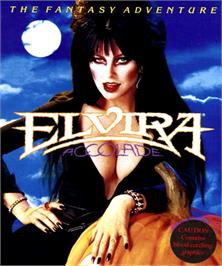 Box cover for Elvira: Mistress of the Dark on the Commodore Amiga.