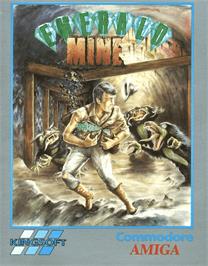 Box cover for Emerald Mine on the Commodore Amiga.
