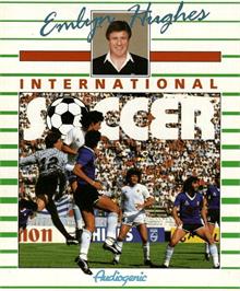 Box cover for Emlyn Hughes International Soccer on the Commodore Amiga.