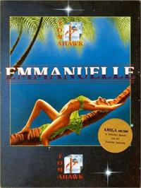 Box cover for Emmanuelle: A Game of Eroticism on the Commodore Amiga.