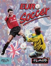 Box cover for Euro Soccer on the Commodore Amiga.