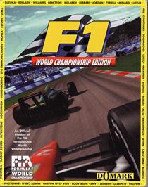 Box cover for F1 World Championship Edition on the Commodore Amiga.