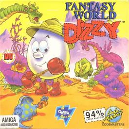 Box cover for Fantasy World Dizzy on the Commodore Amiga.