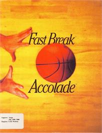 Box cover for Fast Break on the Commodore Amiga.