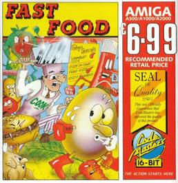 Box cover for Fast Food on the Commodore Amiga.