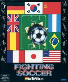 Box cover for Fighting Soccer on the Commodore Amiga.