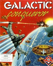 Box cover for Galactic Conqueror on the Commodore Amiga.