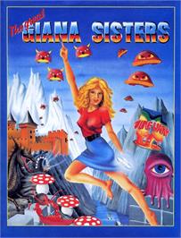 Box cover for Great Giana Sisters on the Commodore Amiga.