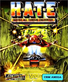 Box cover for HATE on the Commodore Amiga.