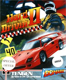 Box cover for Hard Drivin' 2 on the Commodore Amiga.