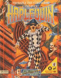 Box cover for Harlequin on the Commodore Amiga.