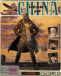 Box cover for Heart of China on the Commodore Amiga.