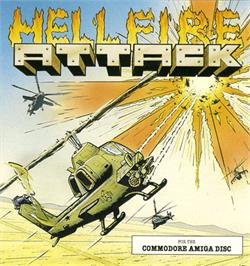 Box cover for Hellfire Attack on the Commodore Amiga.