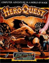 Box cover for Hero Quest on the Commodore Amiga.
