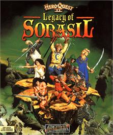 Box cover for Hero Quest 2: Legacy of Sorasil on the Commodore Amiga.