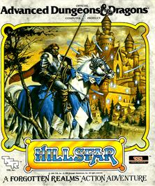 Box cover for Hillsfar on the Commodore Amiga.