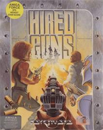 Box cover for Hired Guns on the Commodore Amiga.