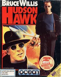 Box cover for Hudson Hawk on the Commodore Amiga.