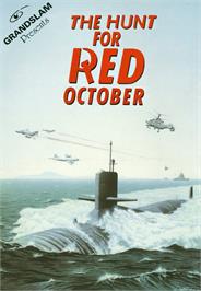 Box cover for Hunt for Red October on the Commodore Amiga.