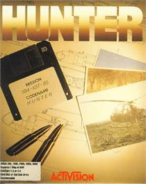 Box cover for Hunter on the Commodore Amiga.