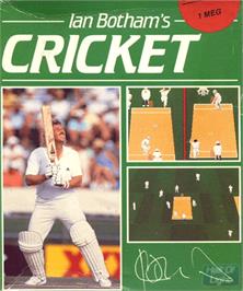 Box cover for Ian Botham's Cricket on the Commodore Amiga.