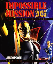 Box cover for Impossible Mission 2025 on the Commodore Amiga.