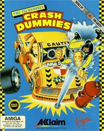 Box cover for Incredible Crash Dummies on the Commodore Amiga.
