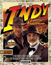 Box cover for Indiana Jones and the Last Crusade: The Graphic Adventure on the Commodore Amiga.
