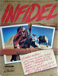 Box cover for Infidel on the Commodore Amiga.
