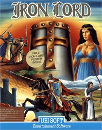Box cover for Iron Lord on the Commodore Amiga.