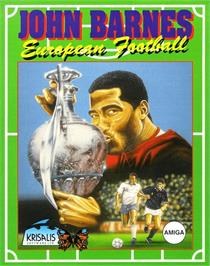 Box cover for John Barnes' European Football on the Commodore Amiga.