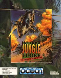 Box cover for Jungle Strike on the Commodore Amiga.