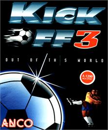 Box cover for Kick Off 3 on the Commodore Amiga.