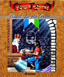 Box cover for King's Quest on the Commodore Amiga.
