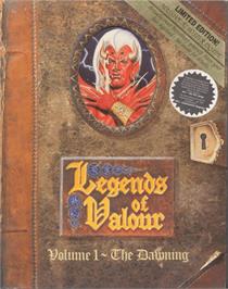 Box cover for Legends of Valour on the Commodore Amiga.
