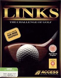 Box cover for Links: The Challenge of Golf on the Commodore Amiga.