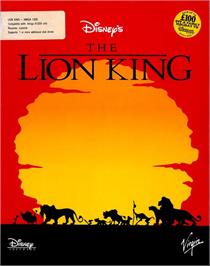 Box cover for Lion King on the Commodore Amiga.