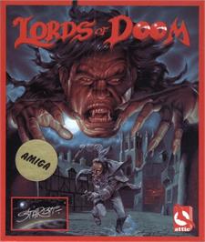 Box cover for Lords of Doom on the Commodore Amiga.
