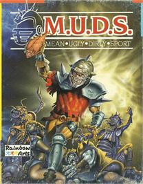 Box cover for M.U.D.S. - Mean Ugly Dirty Sport on the Commodore Amiga.