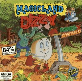 Box cover for Magicland Dizzy on the Commodore Amiga.